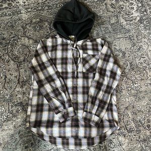 Women’s La Miel hooded flannel - size large